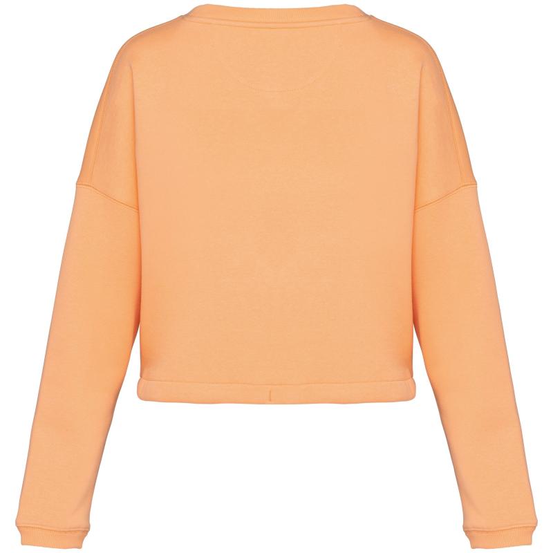 Native Spirit NS429 cropped sweater ronde hals dames Abrikoos