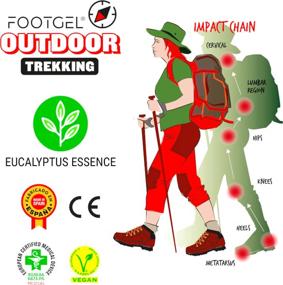 Footgel Outdoor Trekking inlegzolen