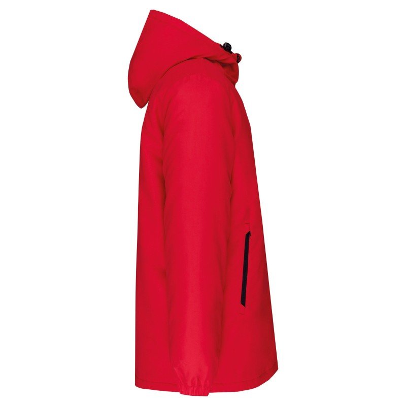 Kariban K6152 parka Red achterkant