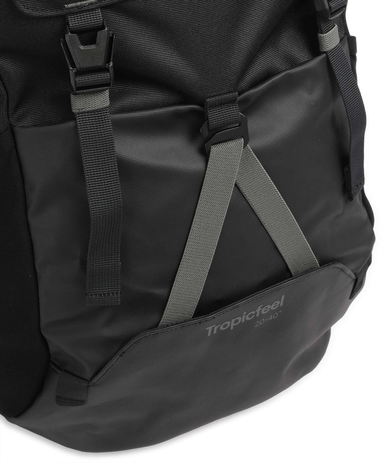 Tropicfeel Shell All Black - Backpack 20L - uitbreidbaar naar 40L