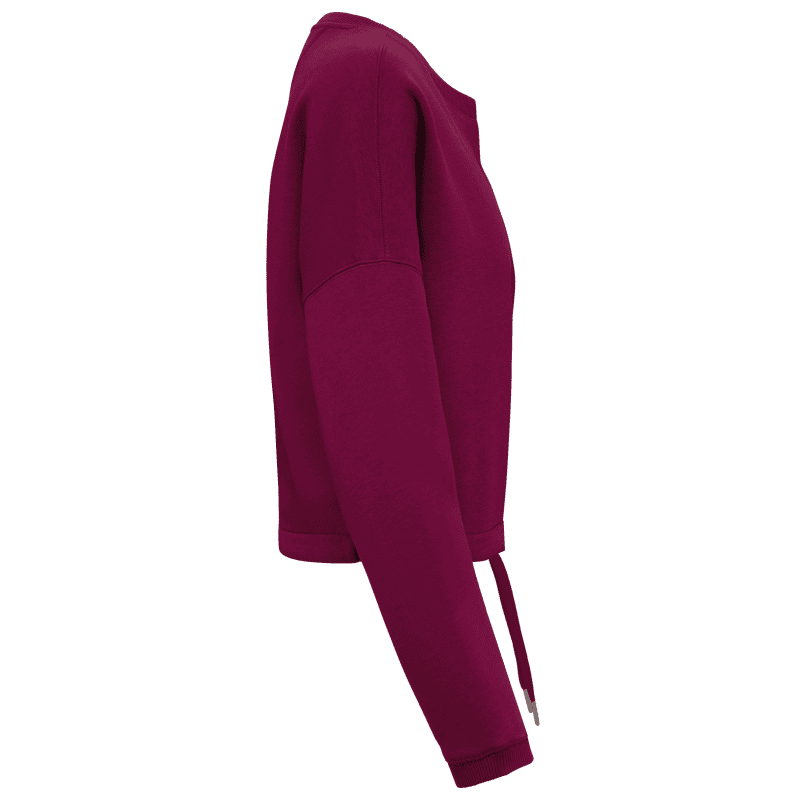 Native Spirit NS429 cropped sweater ronde hals dames Kersenpaars