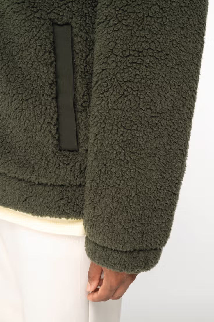 Native Spirit Sherpa Jacket - Unisex - Donker groen