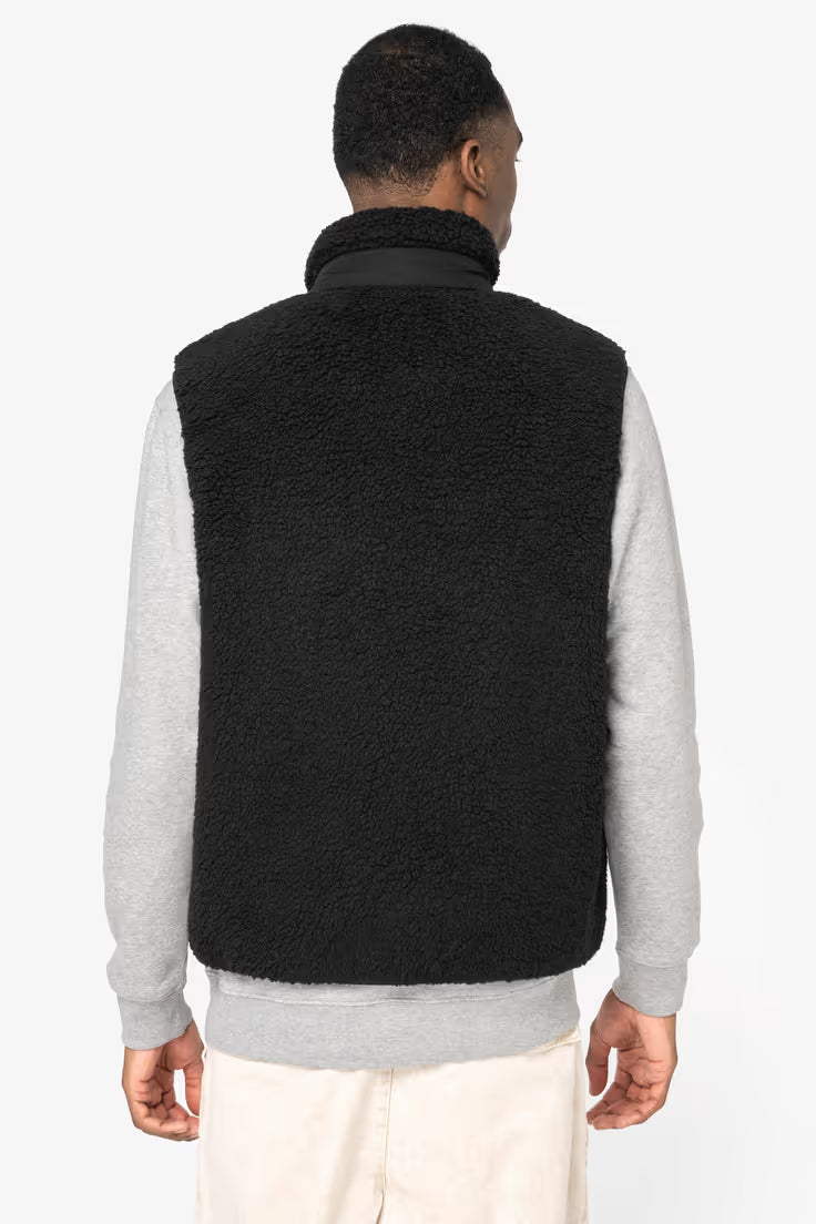 Native Spirit Sherpa Bodywarmer - Zwart - Duurzame uniseks bodywarmer