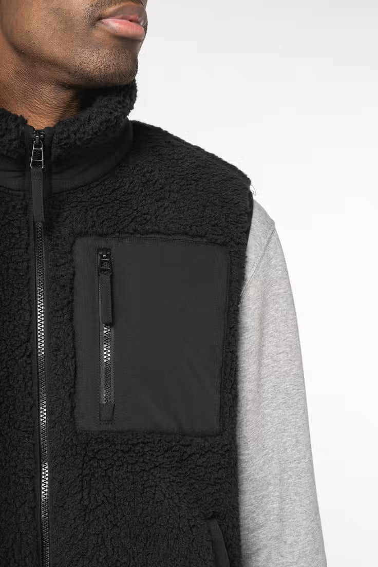 Native Spirit Sherpa Bodywarmer - Zwart - Duurzame uniseks bodywarmer