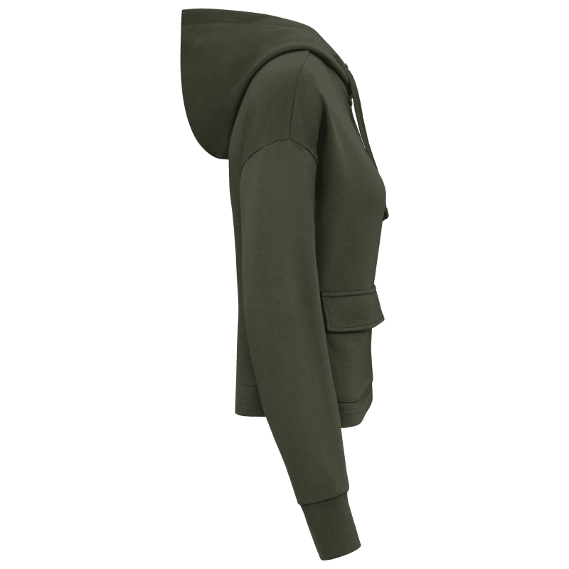 Native Spirit NS409 sweatvest met capuchon dames Ivoor