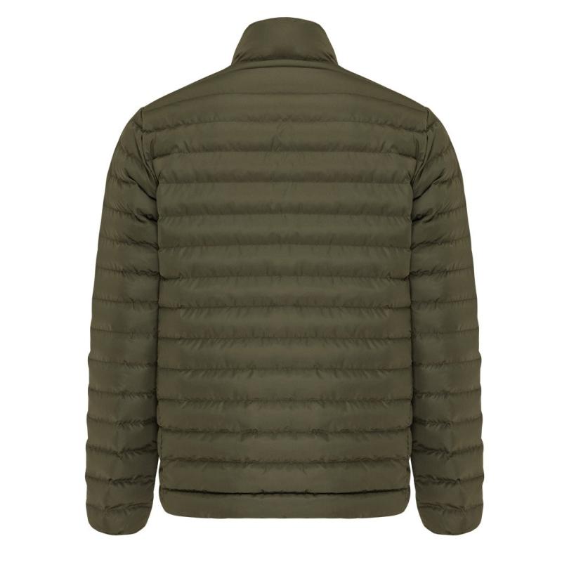 iqoniq Maiko gewatteerde jas heren Khaki