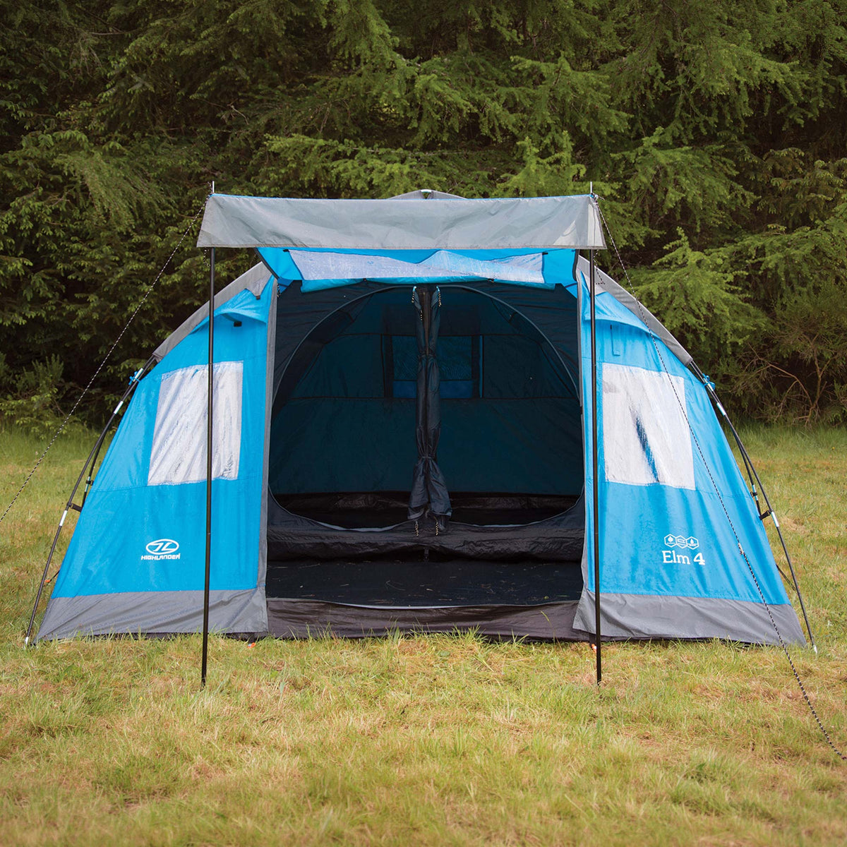 Highlander Elm 4 tent geopend