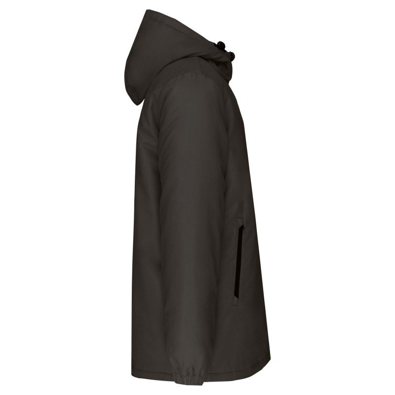 Kariban K6152 parka Dark Grey achterkant