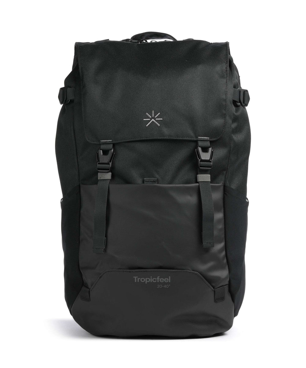 Tropicfeel Shell All Black - Backpack 20L - uitbreidbaar naar 40L