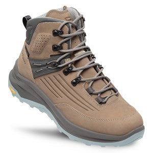 Grisport Outlander Mid – Beige/Light Blue – Waterdichte Unisex Wandelschoen met Vibram Zool - Categorie A/B