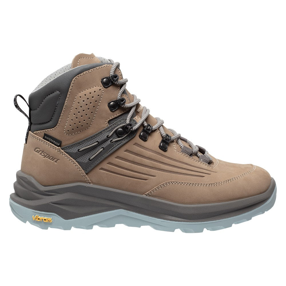 Grisport Outlander Mid – Beige/Light Blue – Waterdichte Unisex Wandelschoen met Vibram Zool - Categorie A/B