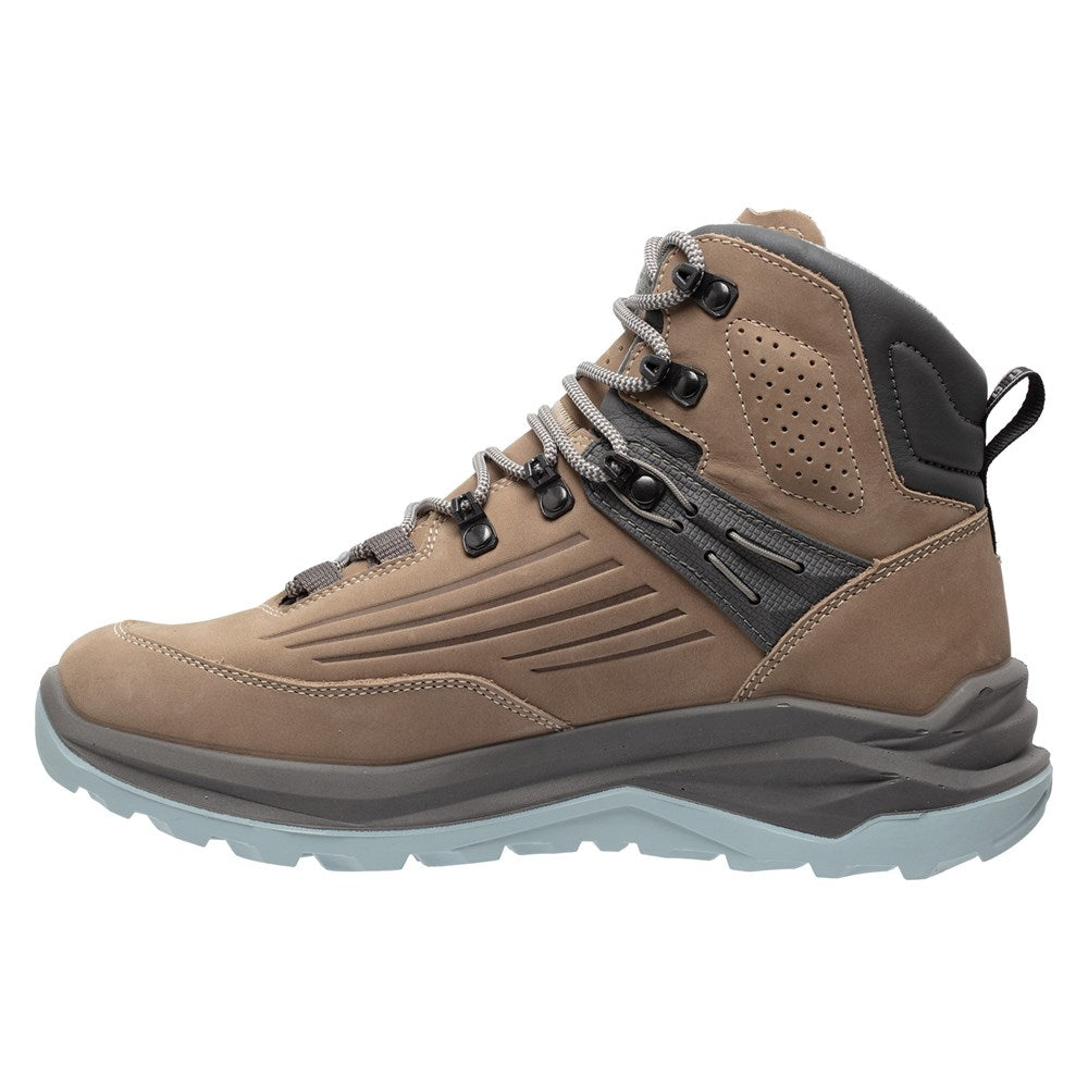 Grisport Outlander Mid – Beige/Light Blue – Waterdichte Unisex Wandelschoen met Vibram Zool - Categorie A/B