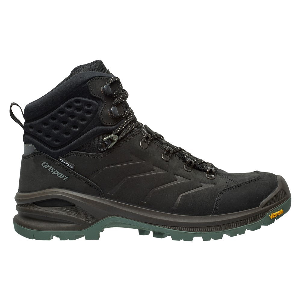 Grisport Terrain Mid Zwart – Waterdichte Unisex Wandelschoen met Vibram Zool - Categorie A/B