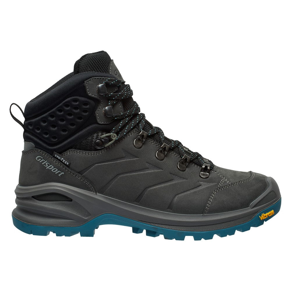 Grisport Terrain Mid Antraciet – Waterdichte Unisex Wandelschoen met Vibram Zool - Categorie A/B