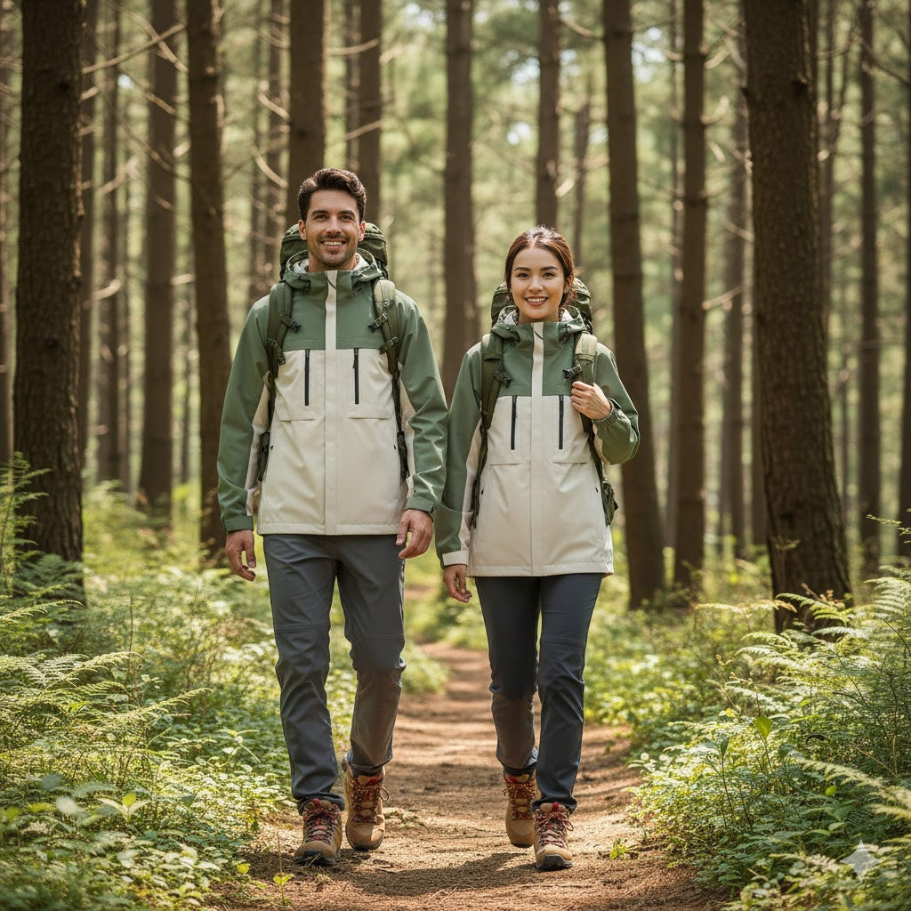 Hike Horizon - HorizonJacket White/Green - Zomer / Lente - Unisex