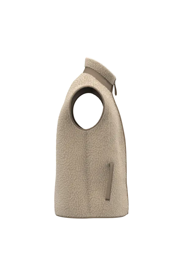 Native Spirit Sherpa Bodywarmer - Zand - Duurzame uniseks bodywarmer