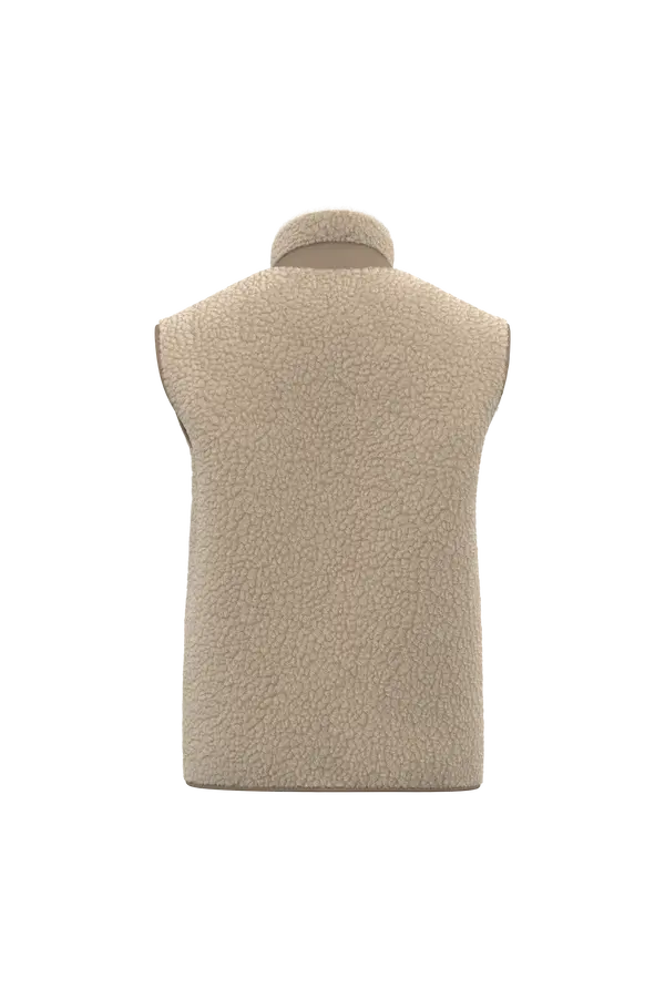 Native Spirit Sherpa Bodywarmer - Zand - Duurzame uniseks bodywarmer
