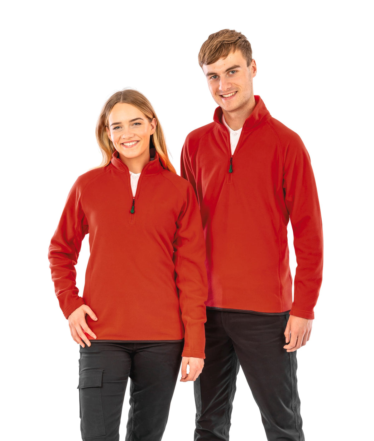 Result R905X - Unisex fleece midlayer met ritskraag