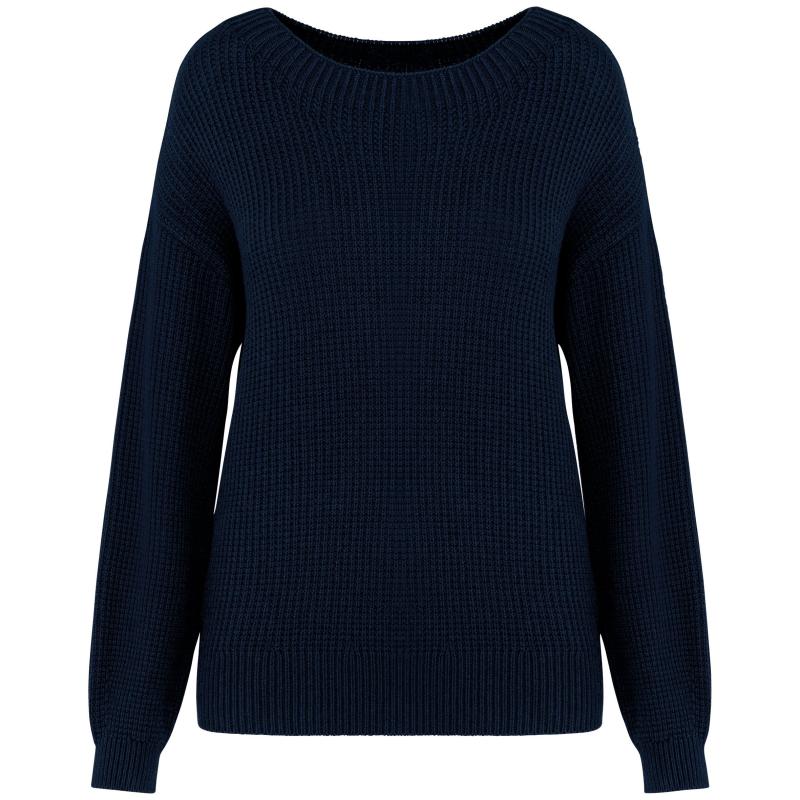 Native Spirit NS920 trui merinowol dames Marineblauw
