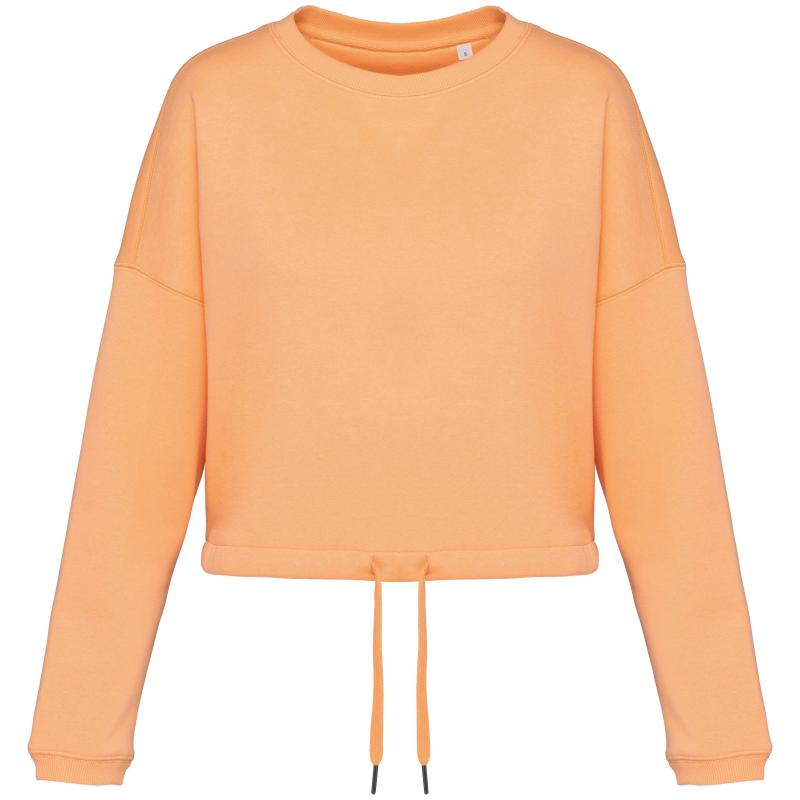 Native Spirit NS429 cropped sweater ronde hals dames Abrikoos