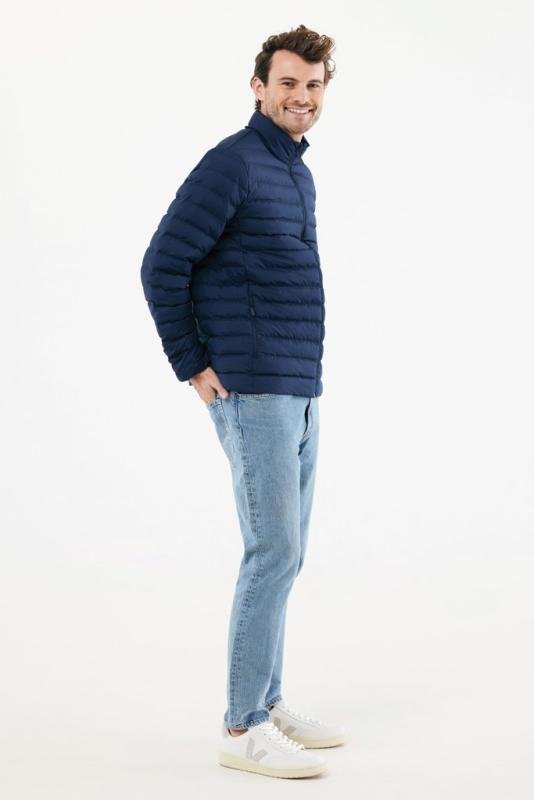 iqoniq Maiko gewatteerde jas heren Navy