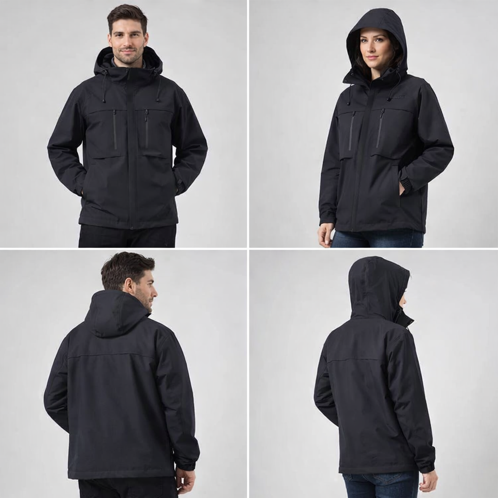 Waterdichte Wandeljas - HorizonJacket Black - Unisex - Hike Horizon